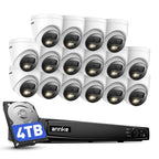 ANNKE 16 Channel Security Camera System 4K PoE, Smart Dual Light, 4TB HDD