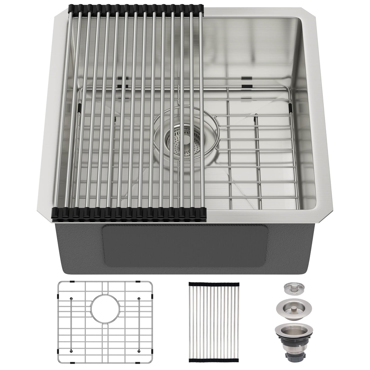 30 Inch Undermount Kitchen Sink Workstation Stainless Steel