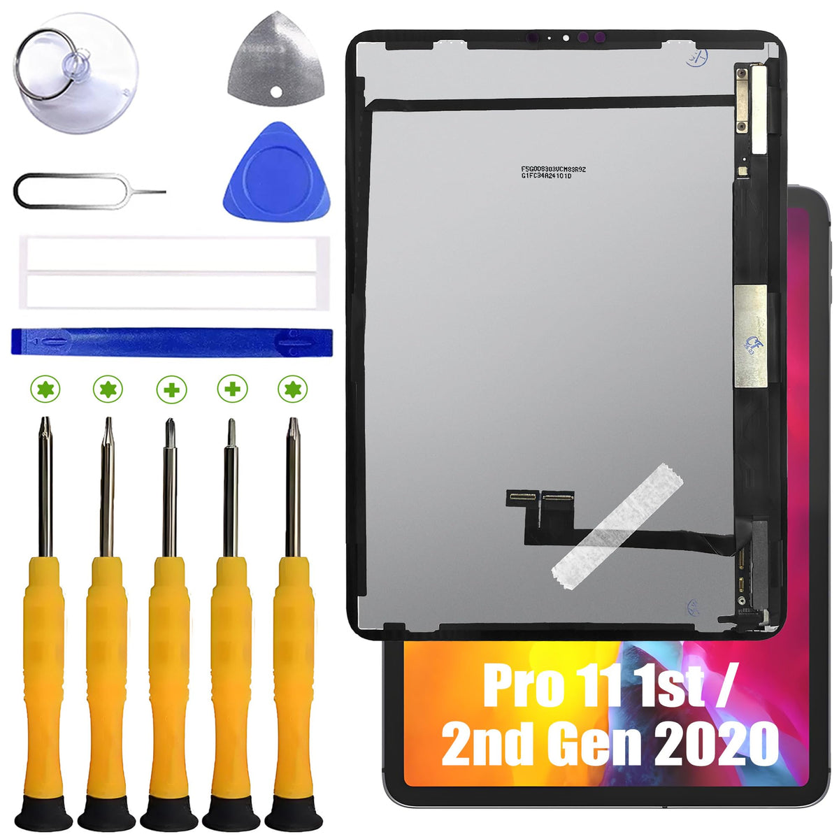 LCD Display Replacement Compatible with i-Pad Pro 11 1st Gen 2020