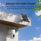 aosu D1 Max, 4-Cam Kit, 4K Solar Security Cameras System Wireless Outdoor