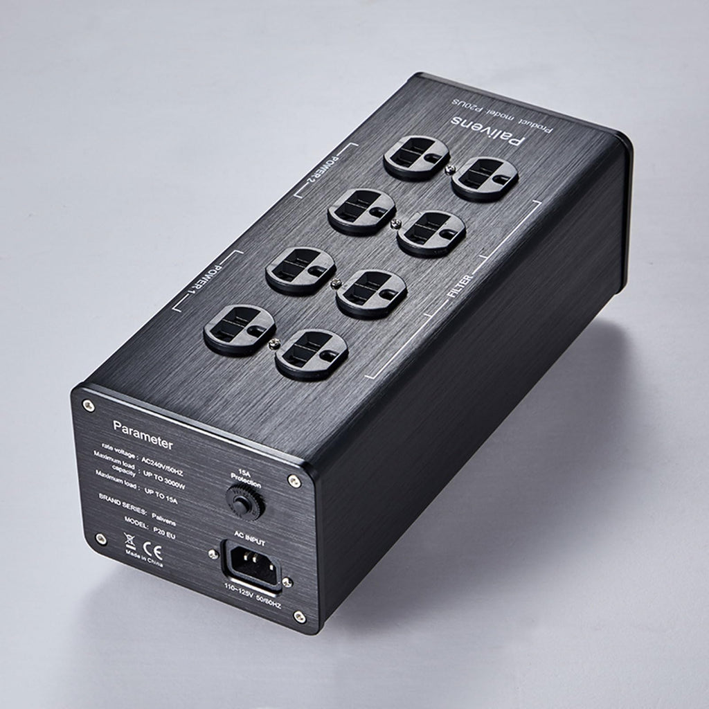 AC Power Filter 8 Ways Power Conditioner with LED Display for HiFi