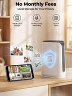 Solar Security Cameras Wireless Outdoor No Subscription with 128GB SD Home Hub, 2 Cam Kit 4 Views Dual-Len Solar Powered Camera Home Security System, 5GHz & 2.4GHz Wifi, 4MP Color Night Vision IP66