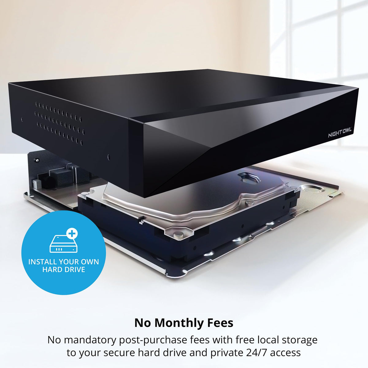 Night Owl 12-Ch Wired DVR, No Cameras Included, Up to 12 Cams, No HDD