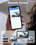 4K Wired Security Camera System, CCTV PTZ Surveillance System