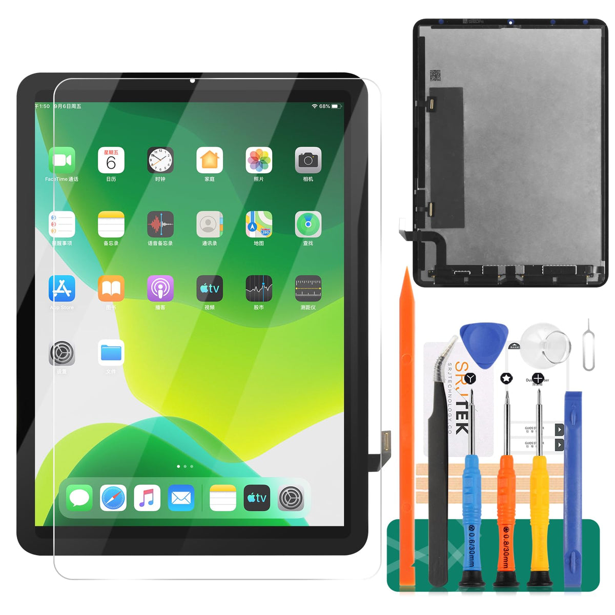 for iPad Air 4 2020 LCD Screen Replacement iPad Air 4 10.9 LCD Display A2324 Touch Digitizer Compatible with Model A2072, A2325, A2316 Assembly Repair Parts Kits