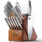 KnifeSaga 17 Pcs Kitchen Knife Set, Premium, Razor Sharp, Japanese Steel