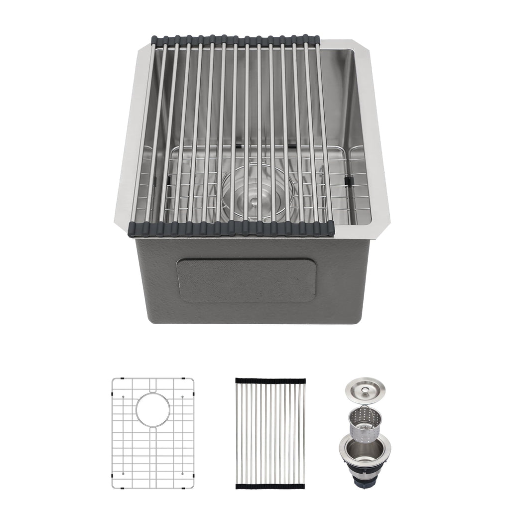 30 Inch Undermount Kitchen Sink Workstation Stainless Steel