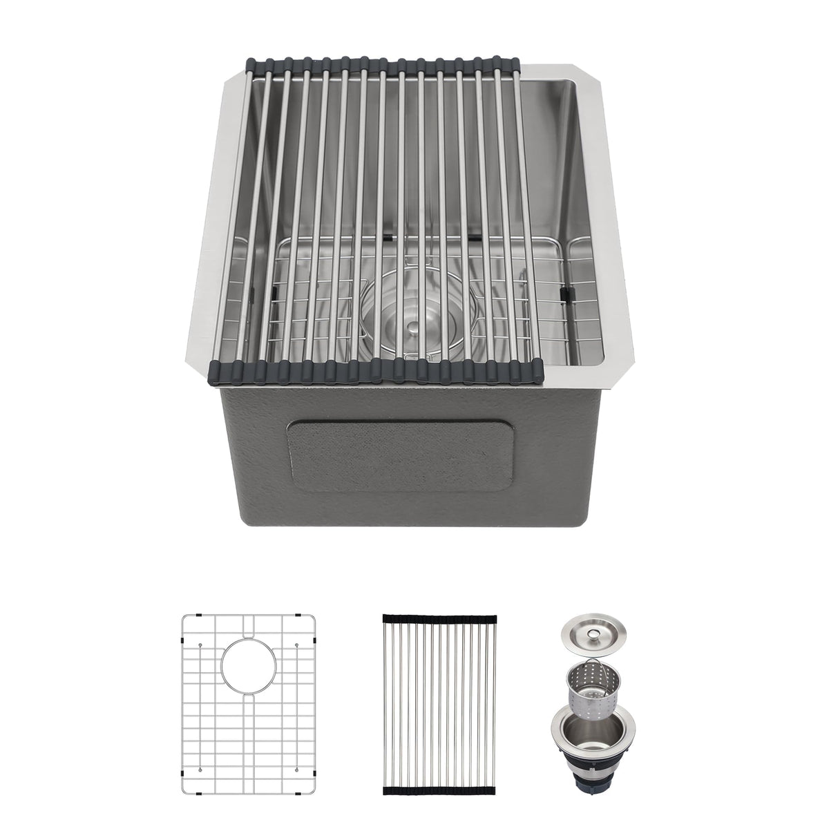 30 Inch Undermount Kitchen Sink Workstation Stainless Steel