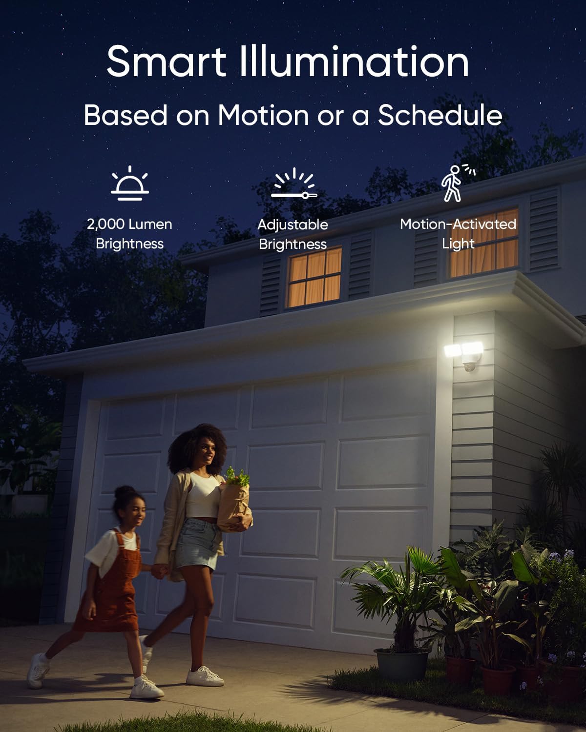 eufy Security Floodlight Camera E340, Dual-Lens, 360° Coverage, 8X Zoom