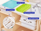 LOVEVERY, The Real Life Play Kitchen with Fresh, Drinkable Running Water, Plus Toddler Recipe Book, Birthday Gift for 18 Months to 5+ Years
