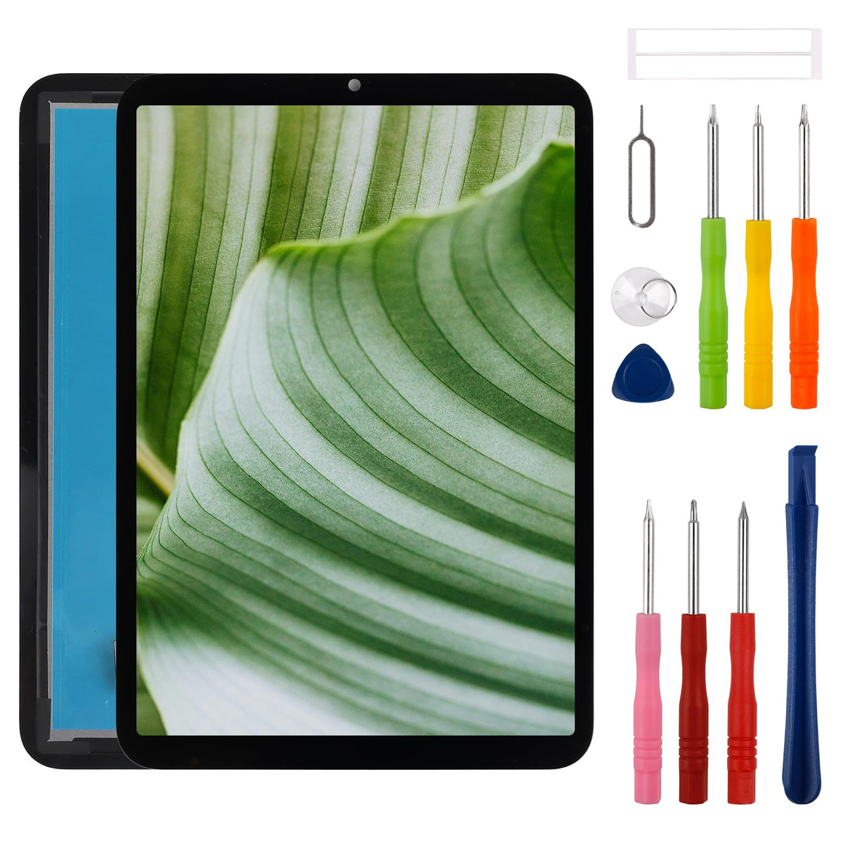 New LCD Display Replacement for iPad mini 6 2021 A2567 A2568 A2569 Touch Screen Digitizer Assembly Replacement with Upgraded Repair Tools Kit-Black