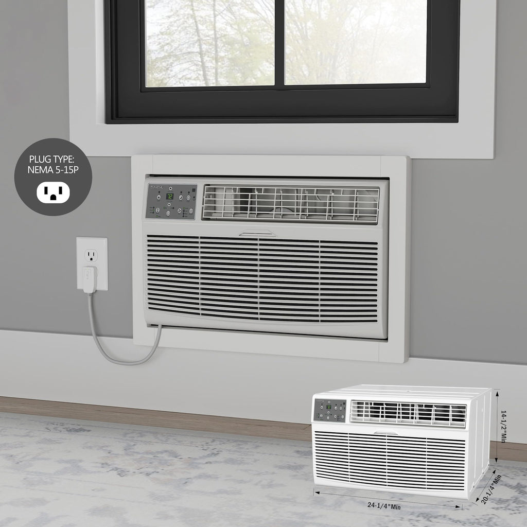 Durastar 8,000 BTU Through the Wall 115V Air Conditioner and Remote