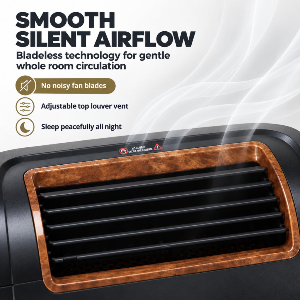 EdenPURE GEN21 Infrared Heater Wall Hugger w/Bladeless Cooling Fan, 1500W