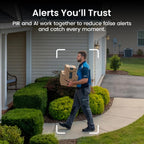 aosu 2K Battery Security Cameras Wireless Outdoor System, 4-Cam-Kit