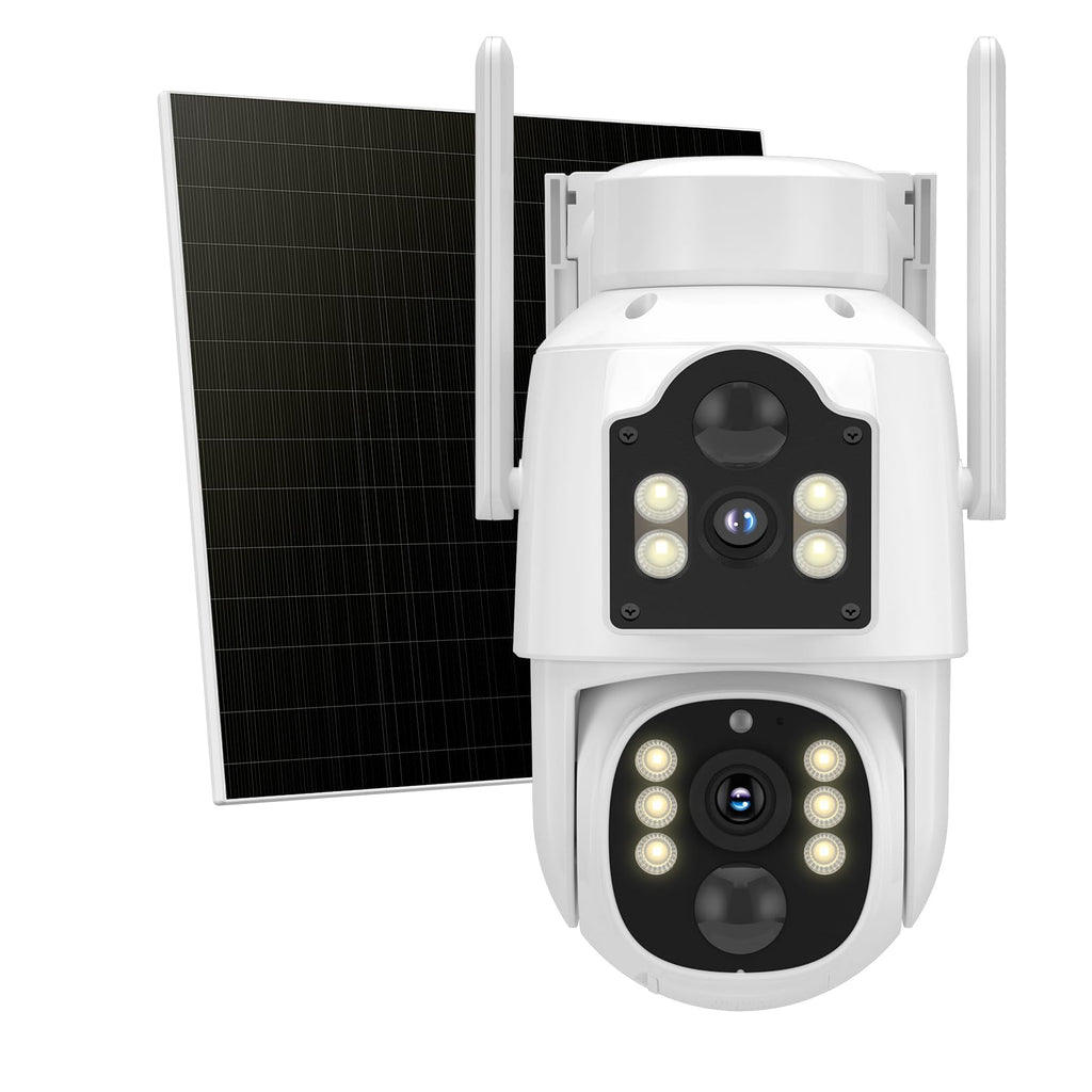 Hiseeu Security Camera, 4MP Solar Security Cameras Wireless Outdoor