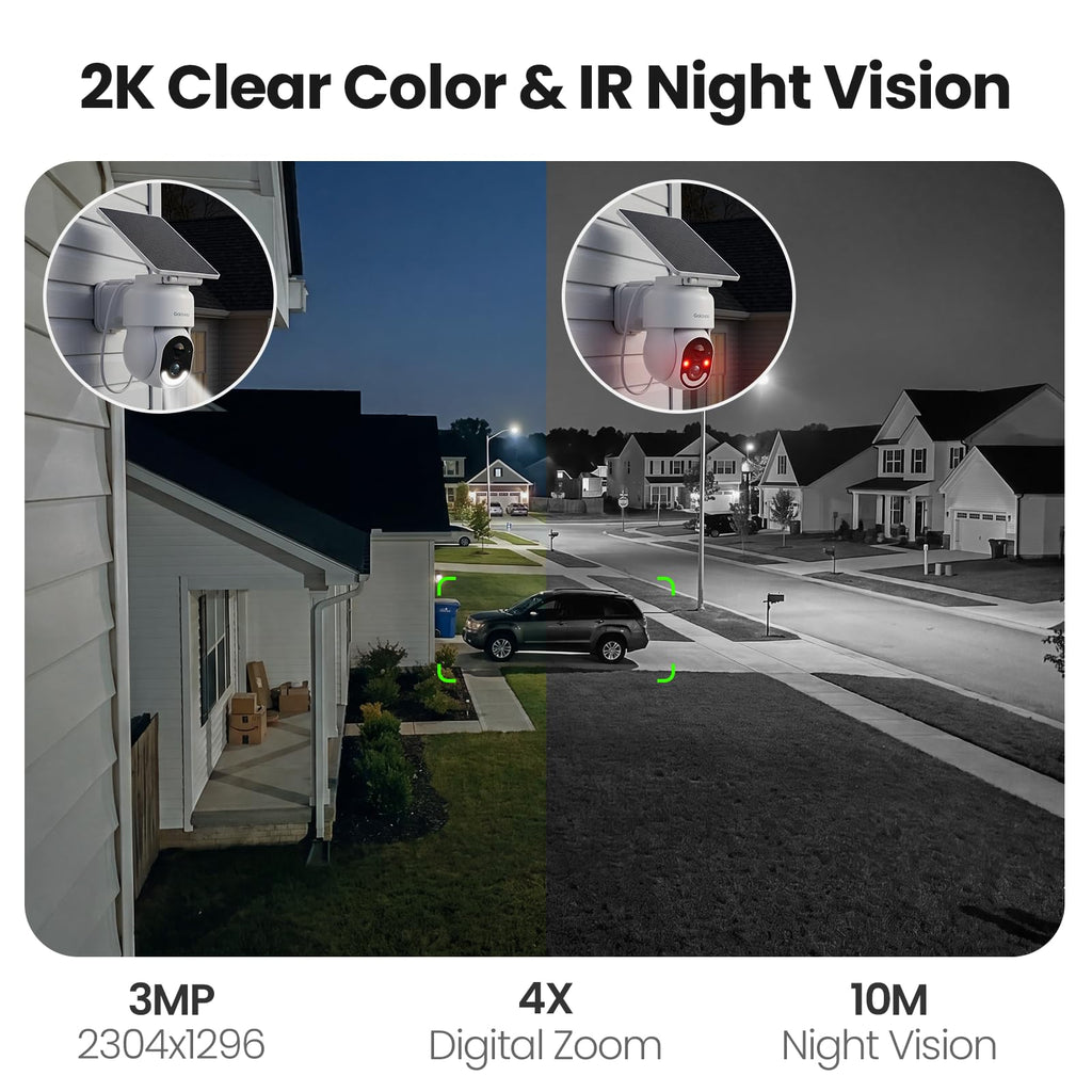 GALAYOU Security Cameras Wireless Outdoor with Solar Powered, R6 4Pack