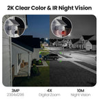 GALAYOU Security Cameras Wireless Outdoor with Solar Powered, R6 4Pack