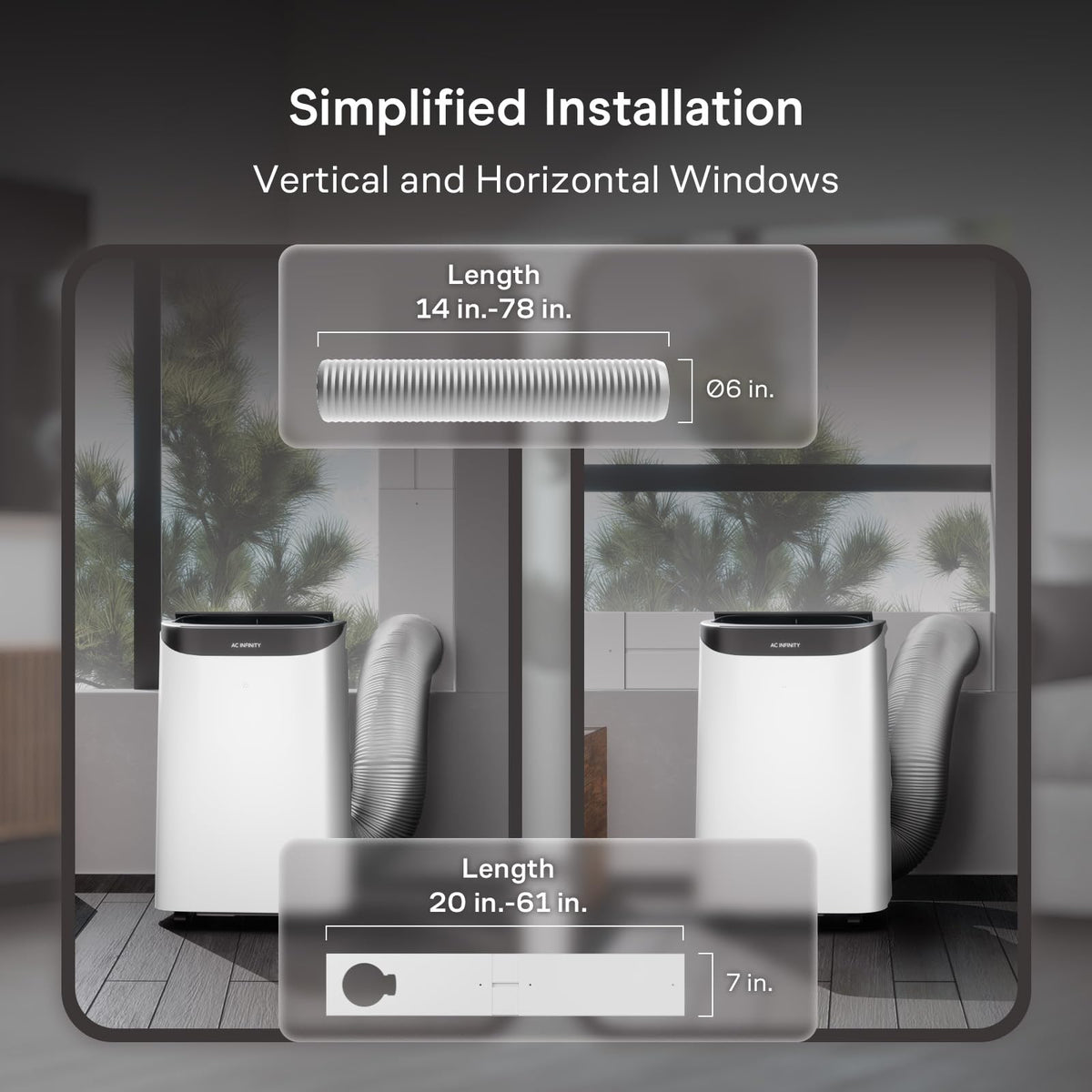 AC Infinity Smart Portable Air Conditioner 5-in-1, All-Season Cool & Heat