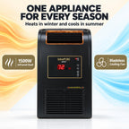 EdenPURE GEN21 Infrared Heater Wall Hugger w/Bladeless Cooling Fan, 1500W