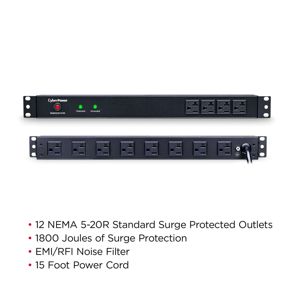 CyberPower RKBS20ST4F8R Rackbar Surge Protector