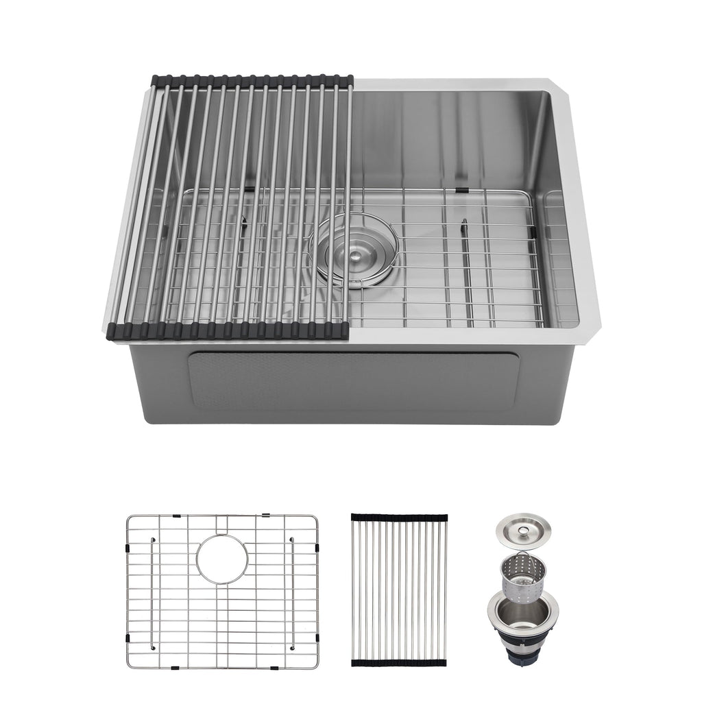 30 Inch Undermount Kitchen Sink Workstation Stainless Steel