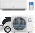Garvee 9,000 BTU Mini Split Air Conditioner with Heat Pump, 18.5 SEER, Cools Up to 750 Sq. Ft, Energy Efficient Inverter AC with Installation Kit & Remote, Ductless AC Unit with Pre-Charged Condenser