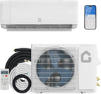 Garvee 9,000 BTU Mini Split Air Conditioner with Heat Pump, 18.5 SEER, Cools Up to 750 Sq. Ft, Energy Efficient Inverter AC with Installation Kit & Remote, Ductless AC Unit with Pre-Charged Condenser