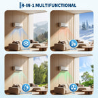 12000 BTU Split Air Conditioner & Heater, 19 SEER2 115V Inverter Ductless Wall AC Unit with Pre-Charged Condenser, Heat Pump & Installation Kit
