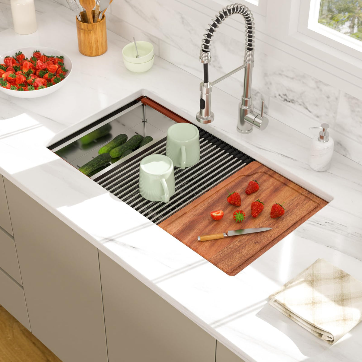 30 Inch Undermount Kitchen Sink Stainless Steel