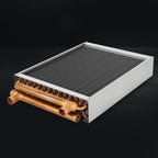 14 * 16 Water to Air Heat Exchanger, Copper Ports for Outdoor Wood Furnace