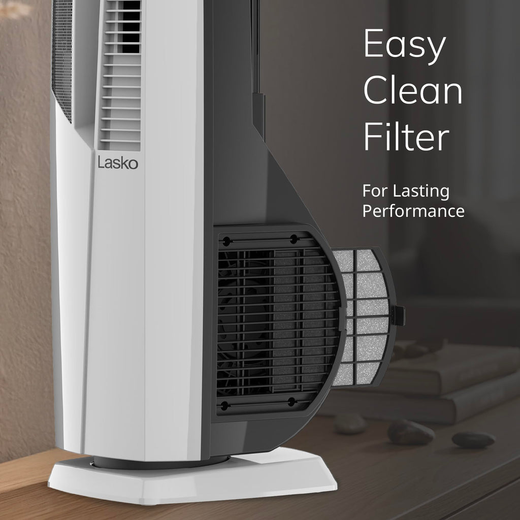 Lasko 38" DUO Comfort Tower Fan Space Heater - Remote - White - FHV820