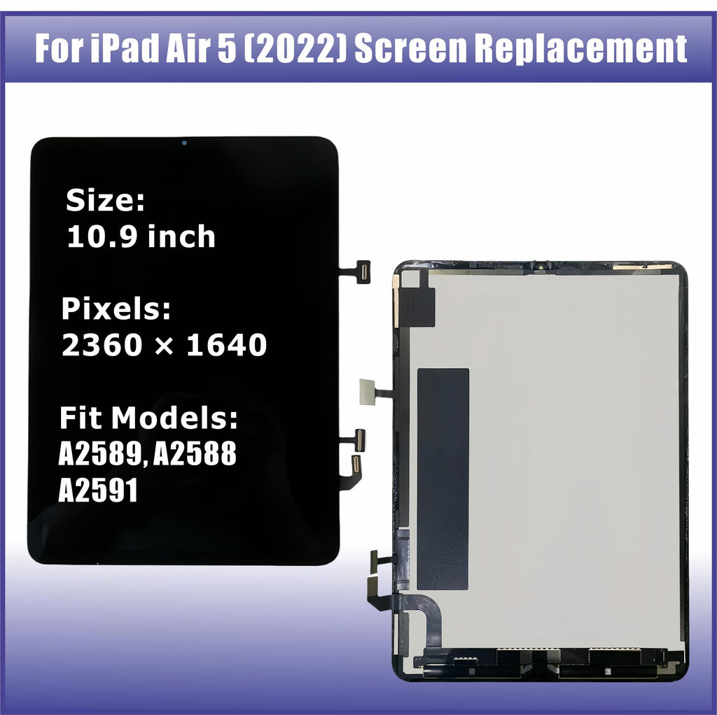 ZTR for iPad Air 5 5th Gen (2022) Air 4 4th (2020) 10.9” LCD Screen Replacement LCD Display for A2588 A2589 A2591/ A2072 A2316 A2324 A2325 LCD Display Touch Screen Digitizer Full Assembly with Tools