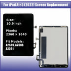 ZTR for iPad Air 5 5th Gen (2022) Air 4 4th (2020) 10.9” LCD Screen Replacement LCD Display for A2588 A2589 A2591/ A2072 A2316 A2324 A2325 LCD Display Touch Screen Digitizer Full Assembly with Tools
