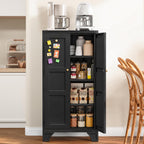 Metal Pantry Storage Cabinets with Doors and Shelves,75" Tall White
