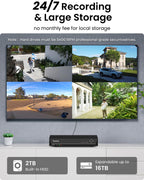 REOLINK 8CH 4K/8MP Security Camera System with 2TB HDD RLK8-800B6