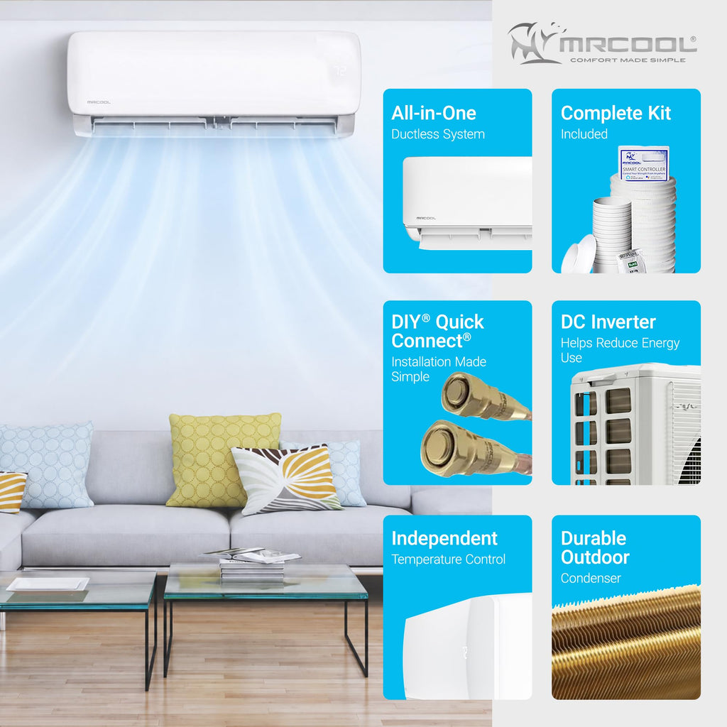 MRCOOL Easy Pro 12000 BTU Ductless Mini Split Air Conditioner Heat Pump