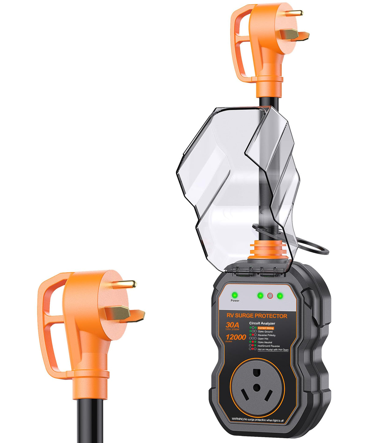 Smart 30 Amp RV Surge Protector with WiFi App 15000J