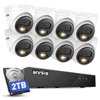 ANNKE 8CH 5MP PoE Security Camera System, 1TB HDD, 4pcs 3K Outdoor IP Cams
