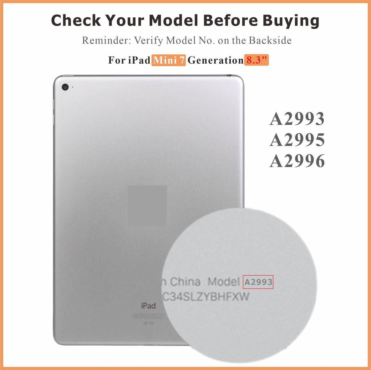 ZTR for iPad mini 7 7th 8.3" 2024 LCD Screen Replacement LCD Display for A2993 A2995 A2996 Digitizer Assembly and Glass Touch Digitizer Premium Repair Kit