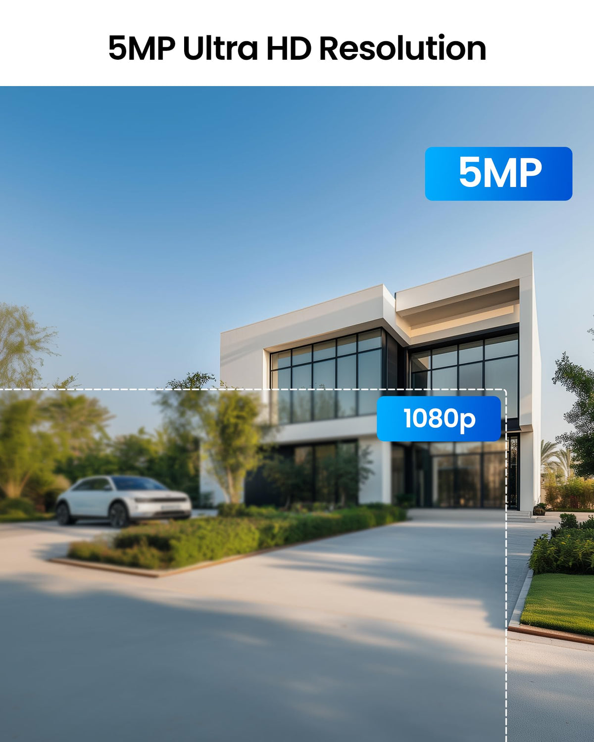 ZOSI 5MP Wired Security Camera System, 8pcs 3K Pan/Tilt Cameras, 1TB HDD