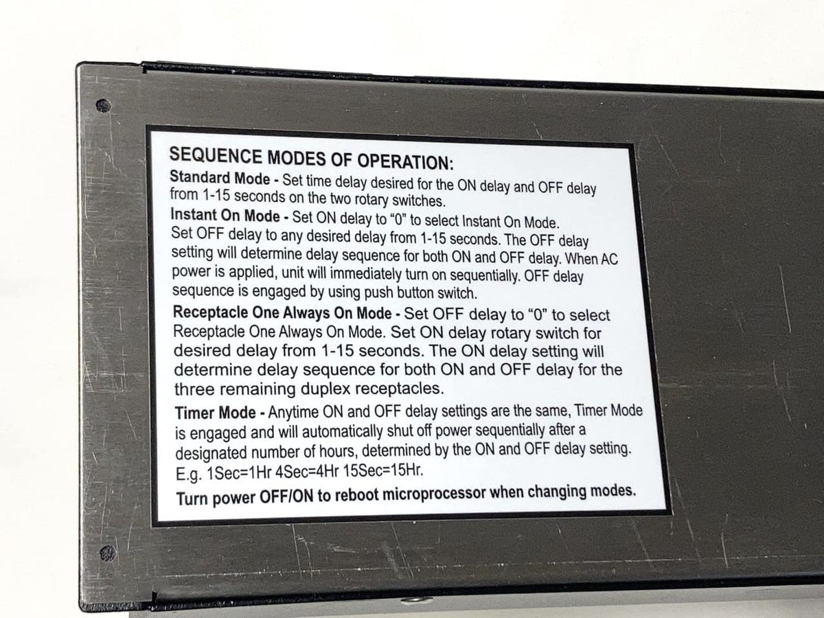 RS-4 Musicians Multimode Power Sequencer and Conditioner