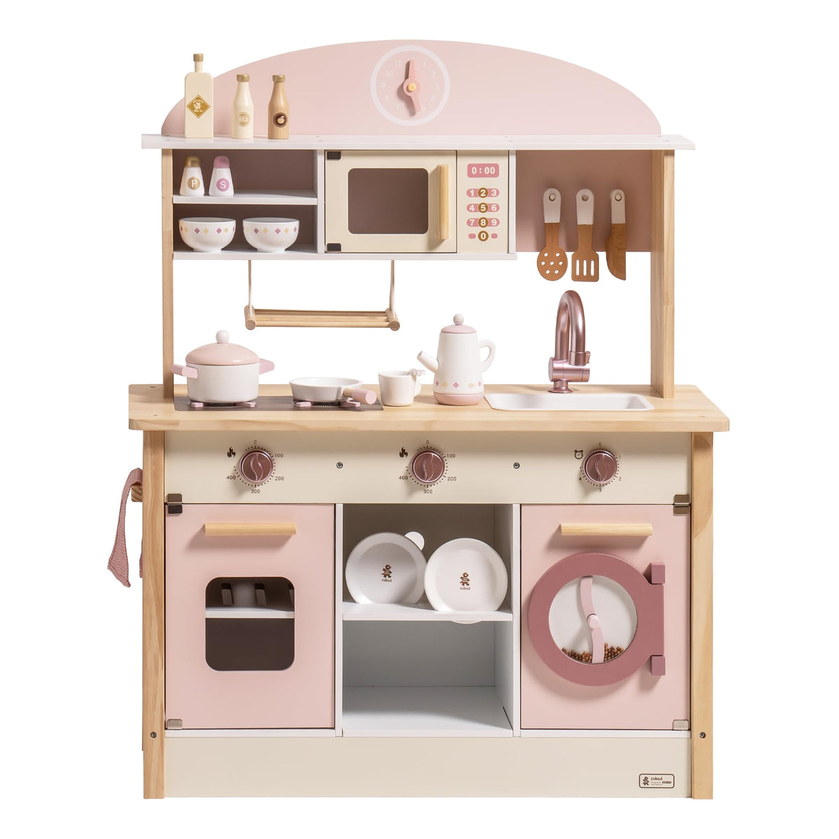 ROBUD Play Kitchen Set, Wooden Play Kitchen
