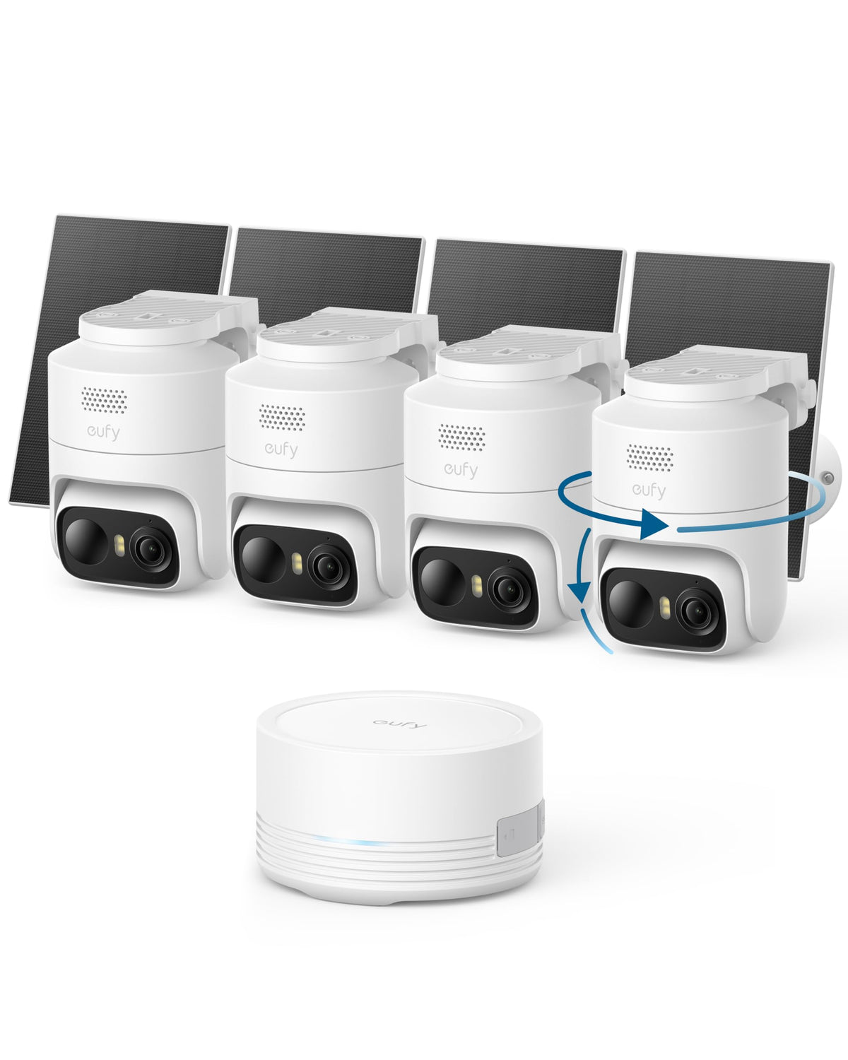 eufy Security eufyCam C37 4-Cam Kit, 360° Pan&Tilt Auto Tracking