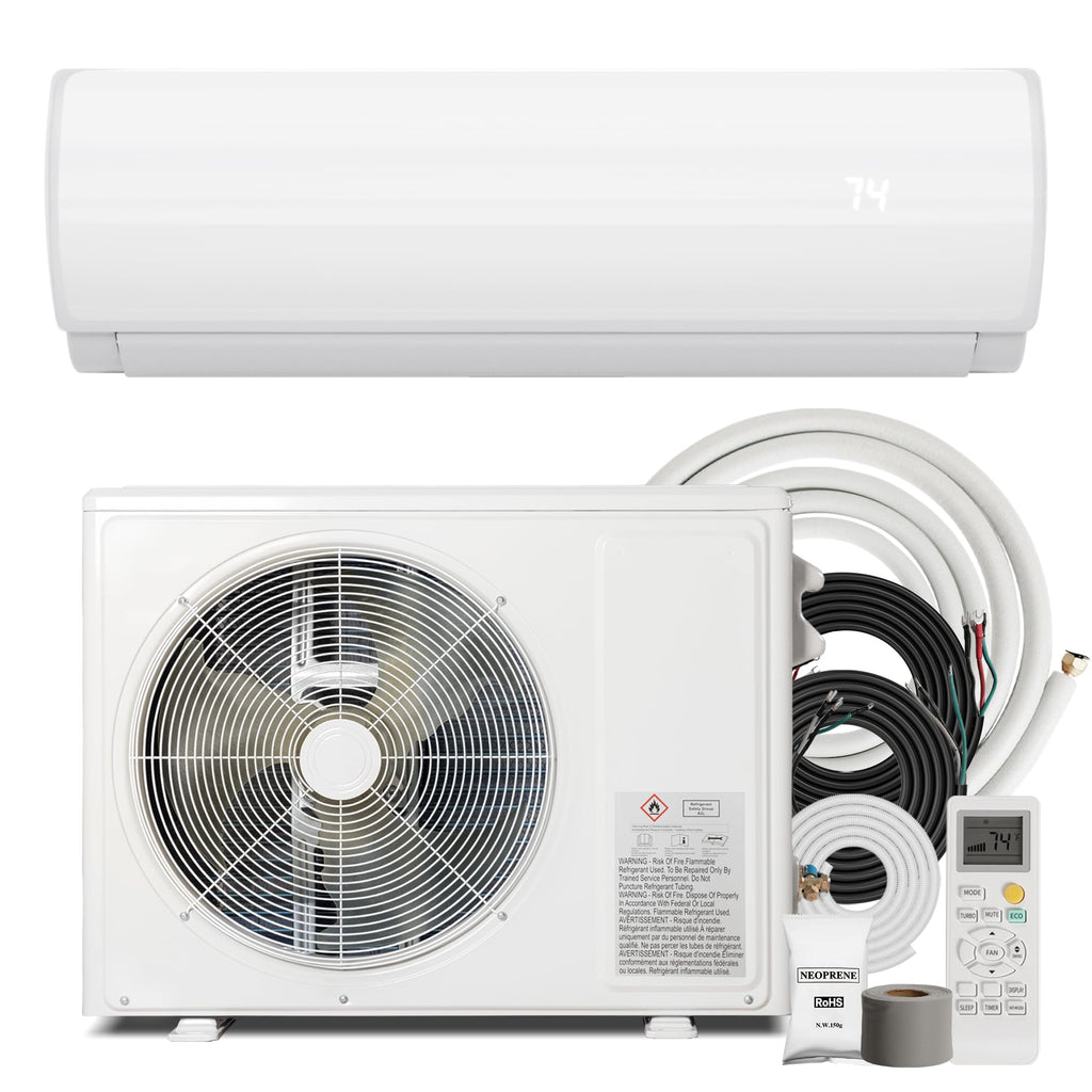 12000BTU Mini Split Air Conditioner & Heat Pump AC System, 115V