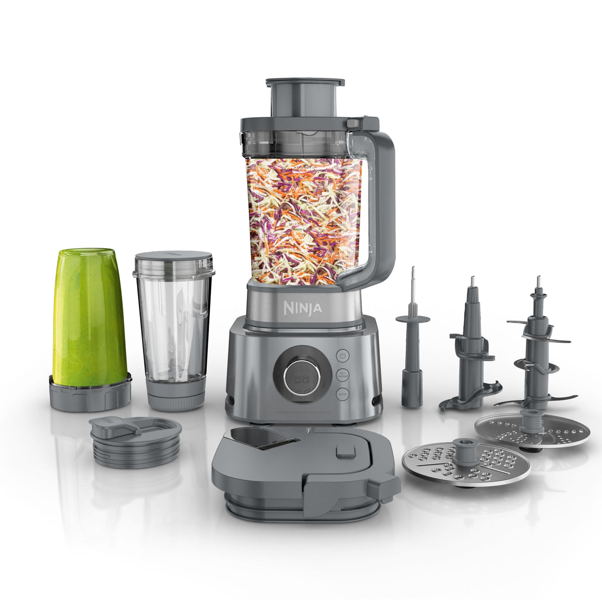 Ninja Kitchen System Pro+, 72oz Pitcher, 8-Cup, 1200W, Grey, BR601AMZ