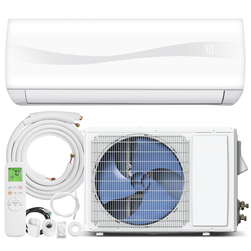 SIMOE 115V Ductless Heat Pump AC, 9000 BTU Cooling, 19 SEER2