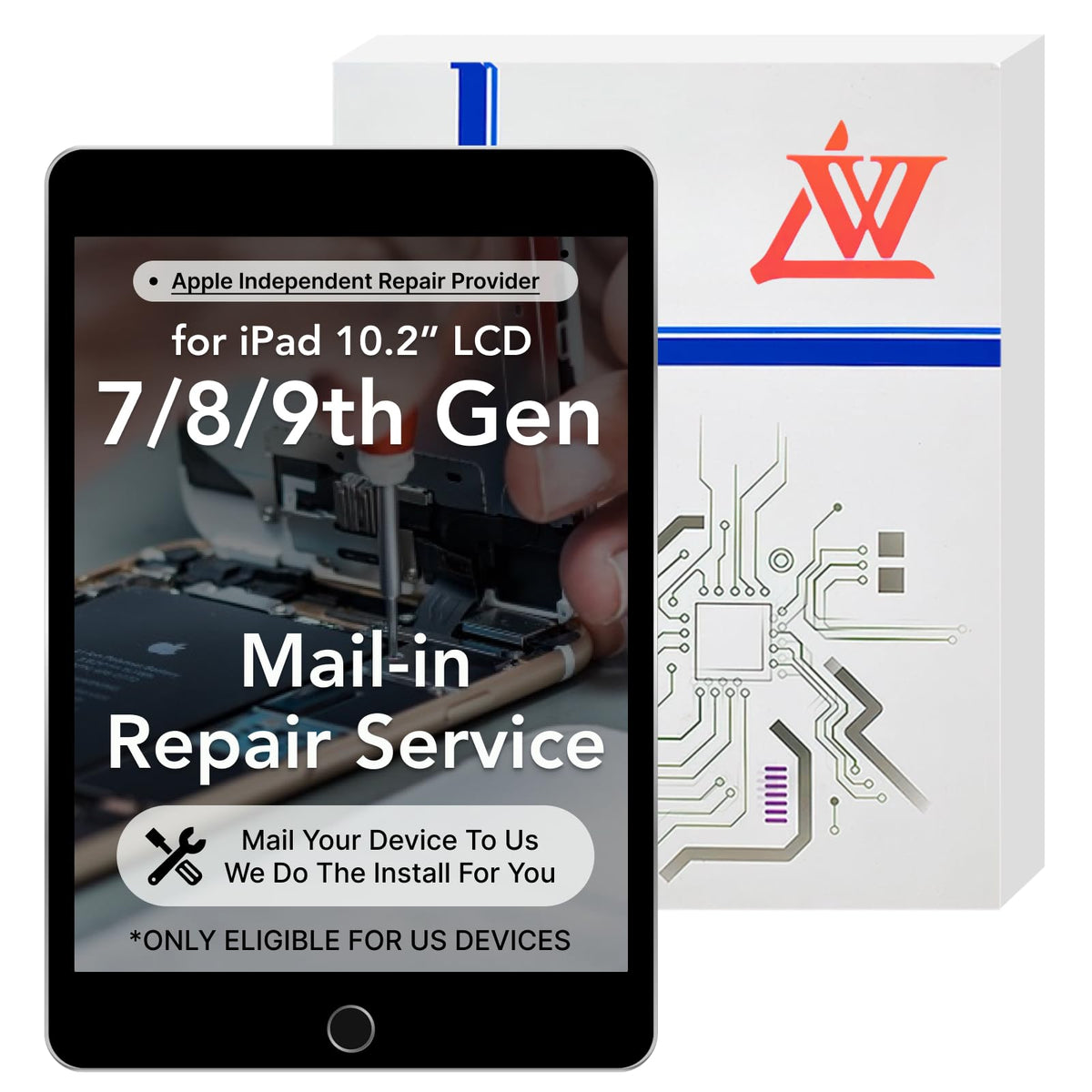 LW Mail-in Repair with Original OEM Screen Replacement for iPad Air 4th 5th