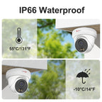 Anpviz 8CH 4K PoE Security Camera System, 6pcs 8MP Wired PoE IP Cameras