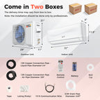 COSTWAY 12000BTU Mini Split Air Conditioner& Heater