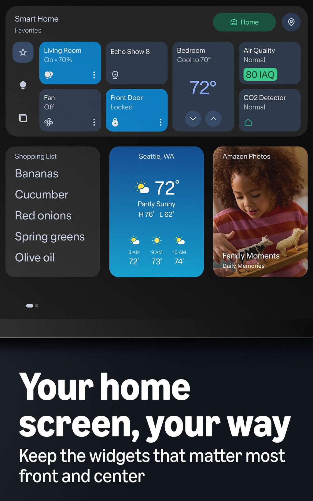 Amazon Echo Show 16 (newest model), Kitchen command center and productivity hub, Built-in Fire TV and night vision camera, Wall mount included, Designed for Alexa+